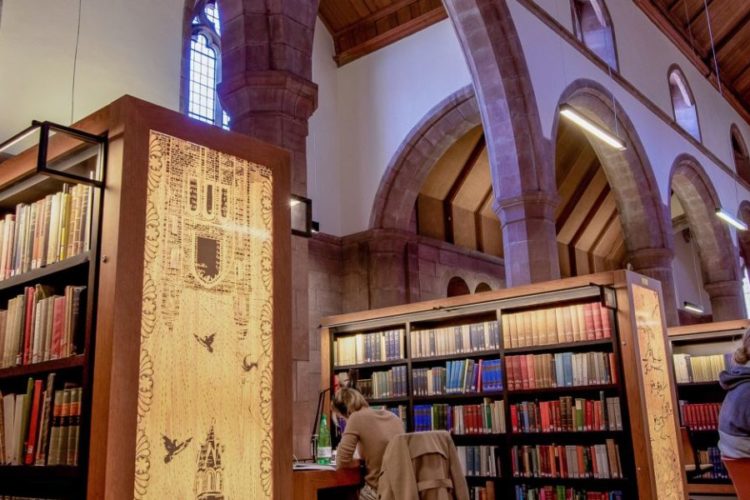 Martyrs Kirk Research Library interior